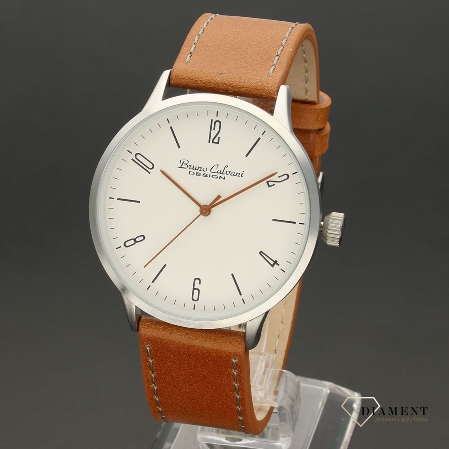 Zegarek męski Bruno Calvani BC90680 SILVER pasek brązowy (5).jpg